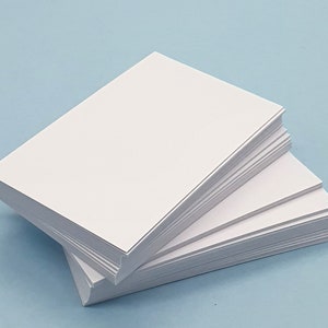 Business Card Blanks , White 300gsm Blank Cards 85mm x 55mm Place Name Cards, Gift Tags, Swing Tags