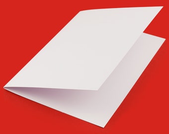 Pre Scored A4-A5 White Card Blanks 350gsm, Greetings Card, Birthday, Wedding, Invitations, Christmas, Card making, FREE POSTAGE