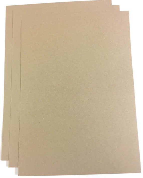 Eco 10 Sheets of A4 Multi White Rustic Kraft Craft Card 350GSM