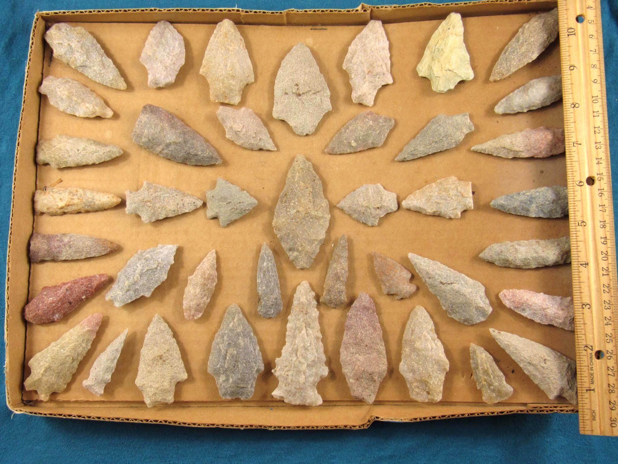 Prehistoric Indian Arrowhead Artifacts: Virginia Collection - Etsy