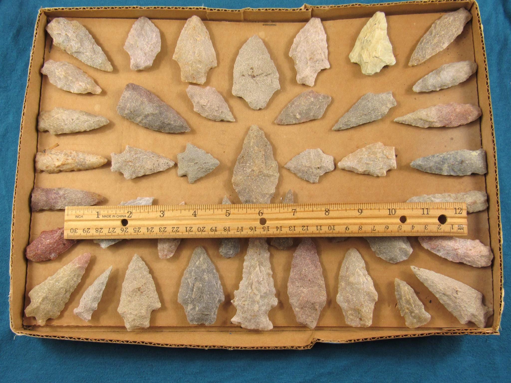 Prehistoric Indian Arrowhead Artifacts: Virginia Collection - Etsy