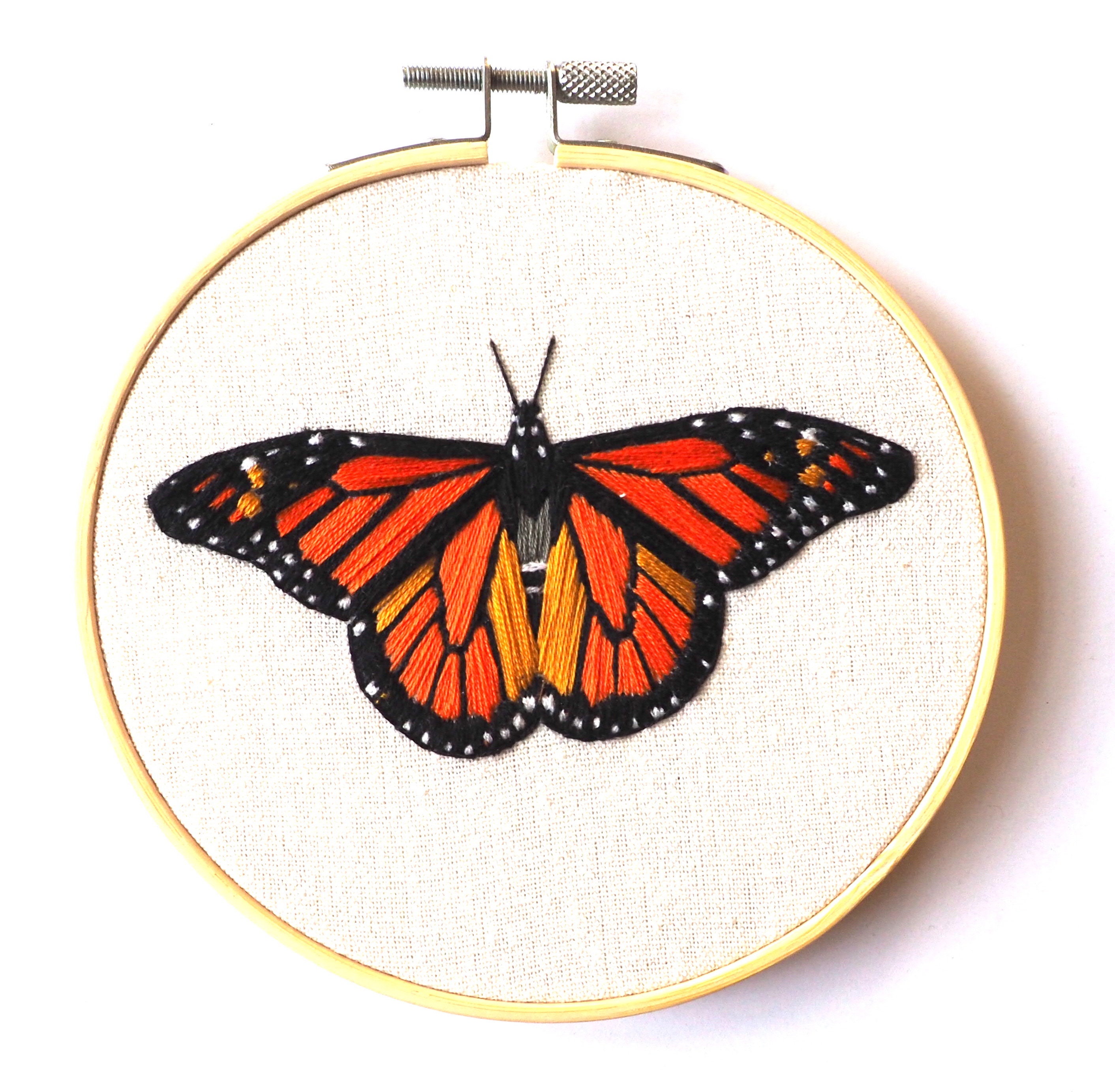 Monarch Butterfly Embroidery DIY kit Etsy