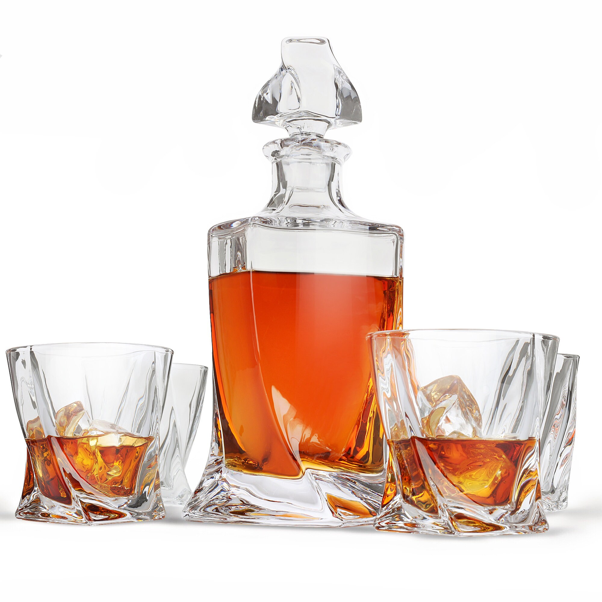 Elegant Whiskey Decanter Gift Set for Men Bourbon Decanter Etsy Canada