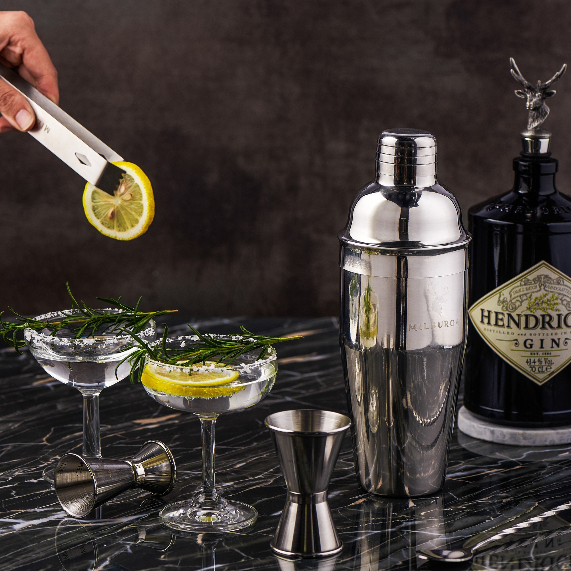 Professional 12Piece Bartender Kit With Unique Stag Bottle Etsy