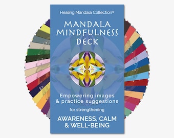 Mandala Mindfulness Cards – Meditation & Calm Deck, Stress Relief, Digital Download