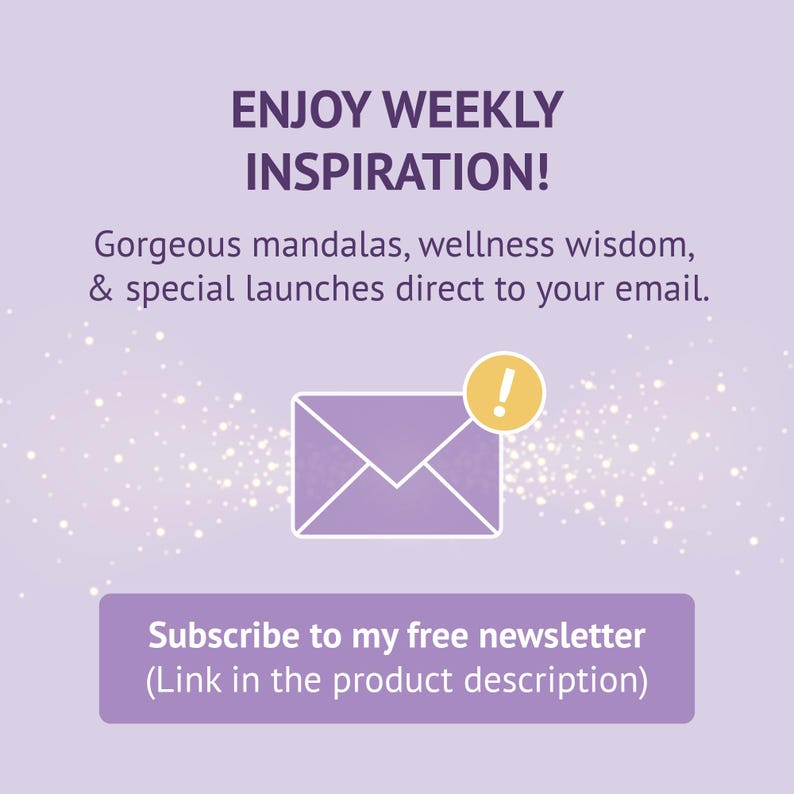 subscribe to mandala newsletter for inspiration wellness tips and spiritual art updates