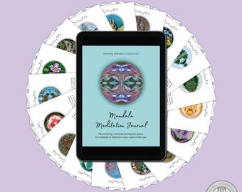 Meditation Journal PDF Printable, Mindfulness Journal, Weekly Self Care Practice, Spiritual Journal, Anxiety Relief, Digital Download