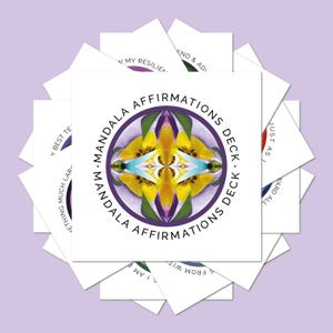 Cartões de afirmação | declarações positivas para impressão sobre autocapacitação | baralho divertido e inspirador de 52 cartas | arte inspiradora | compatível com celular