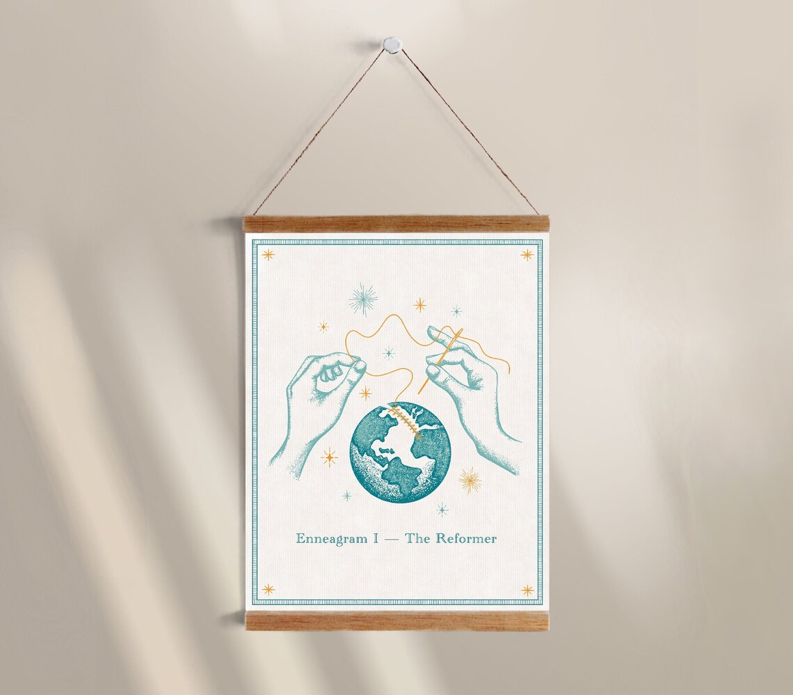 Enneagram Type 1 Art Print the Reformer - Etsy