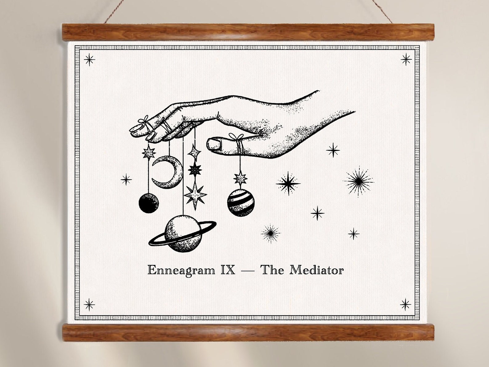 Enneagram Type 9 Illustration Instant Digital Download | Etsy