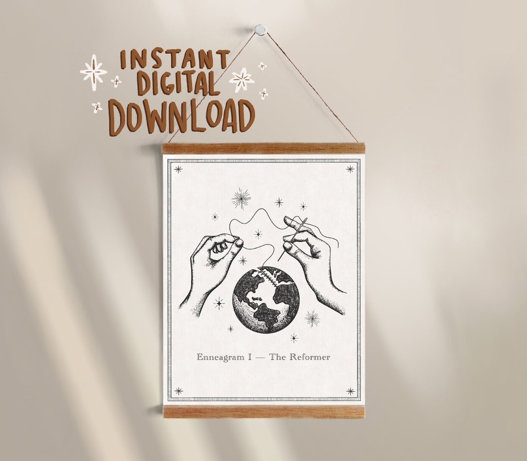 Enneagram Type 1 Illustration Instant Digital Download - Etsy