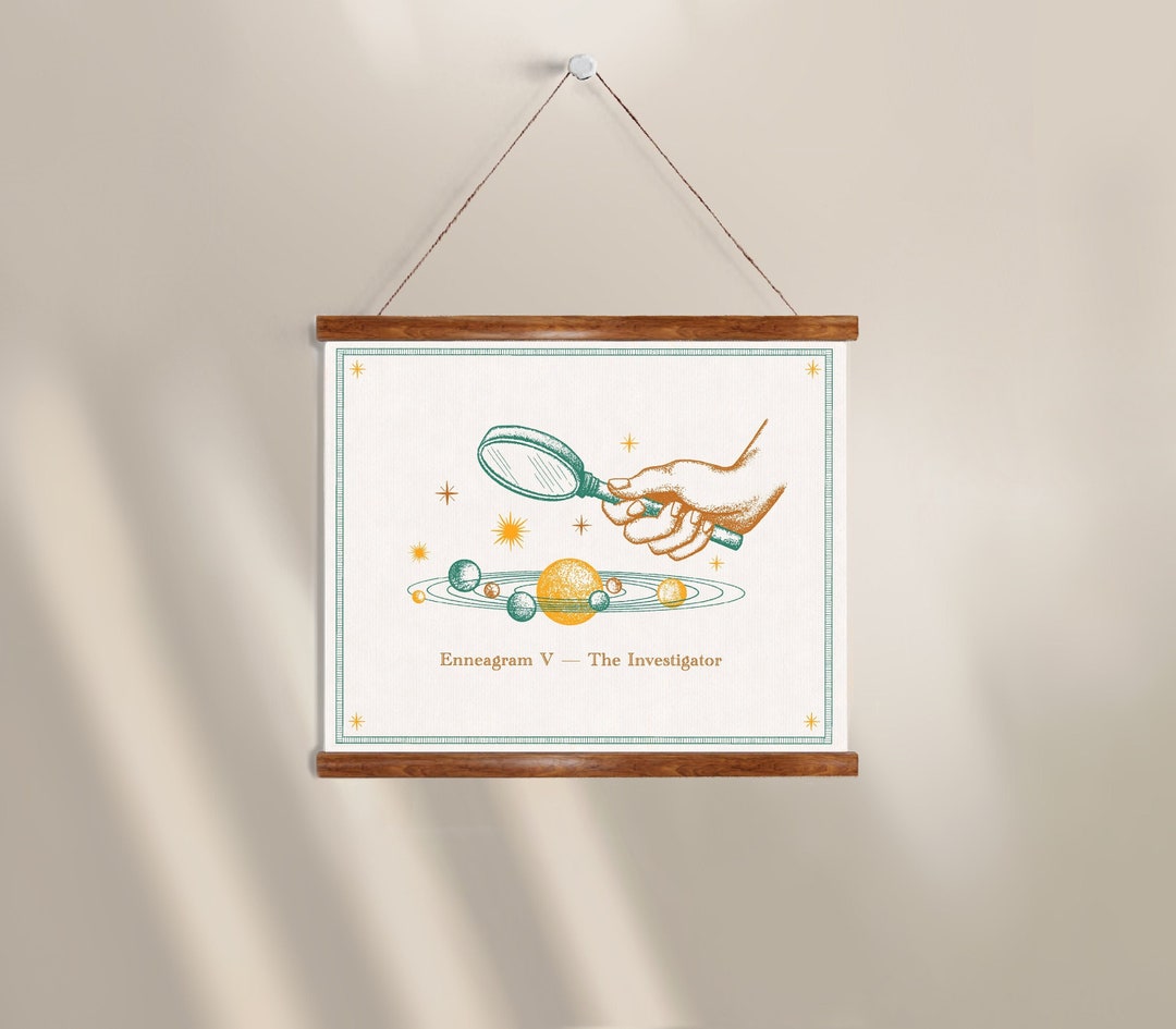Enneagram Type 5 Art Print the Investigator - Etsy