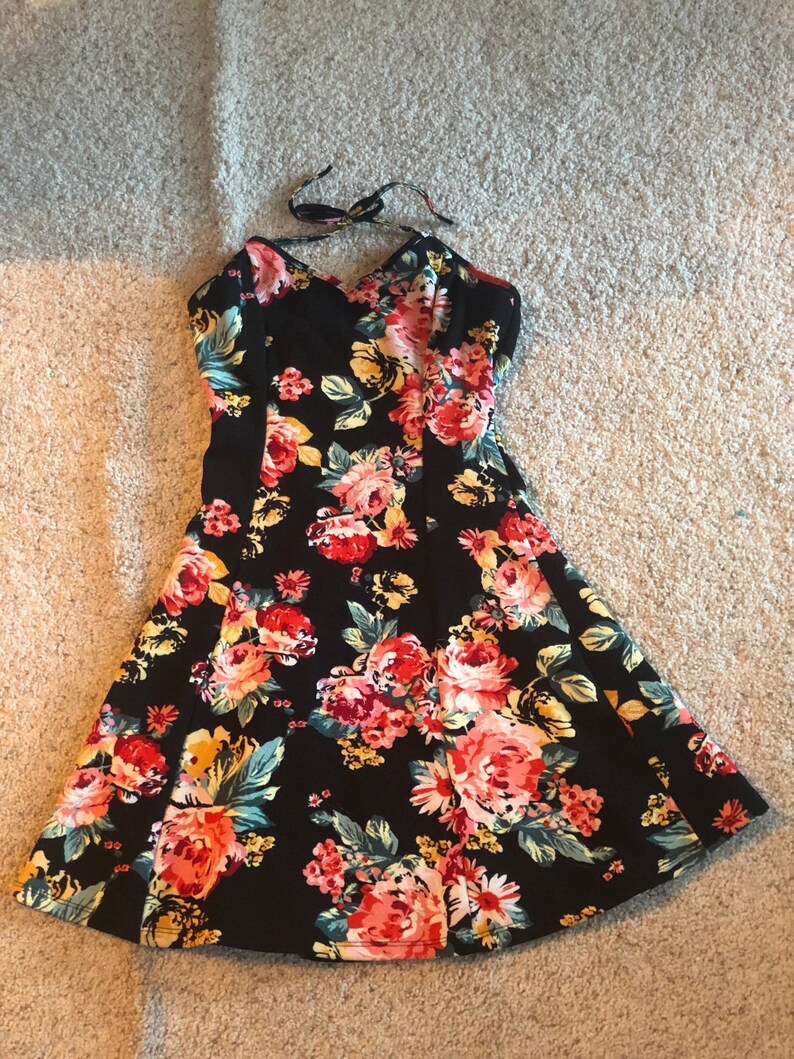 Ladies vintage halter dress #130