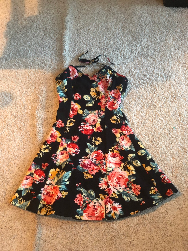 Ladies vintage halter dress #130