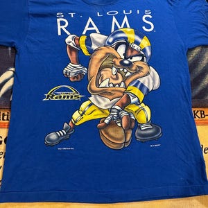 Vintage 90s Single Stitch Rams Tasmanian Devil Tee
