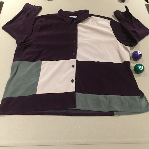 Jane Ashley Patchwork Button Up - image 1