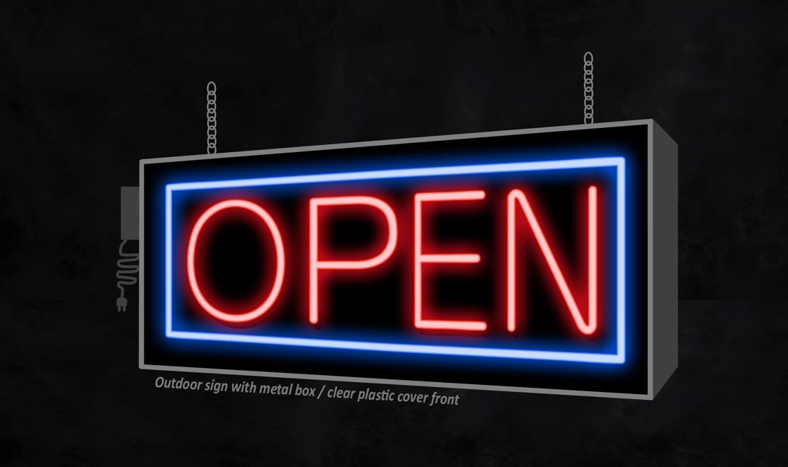 Open Outdoor LED Schild für Home Office, Business, Hotels & Events -   Österreich