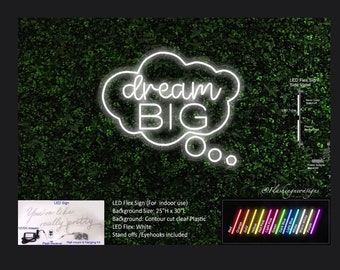 Dream big LED sign