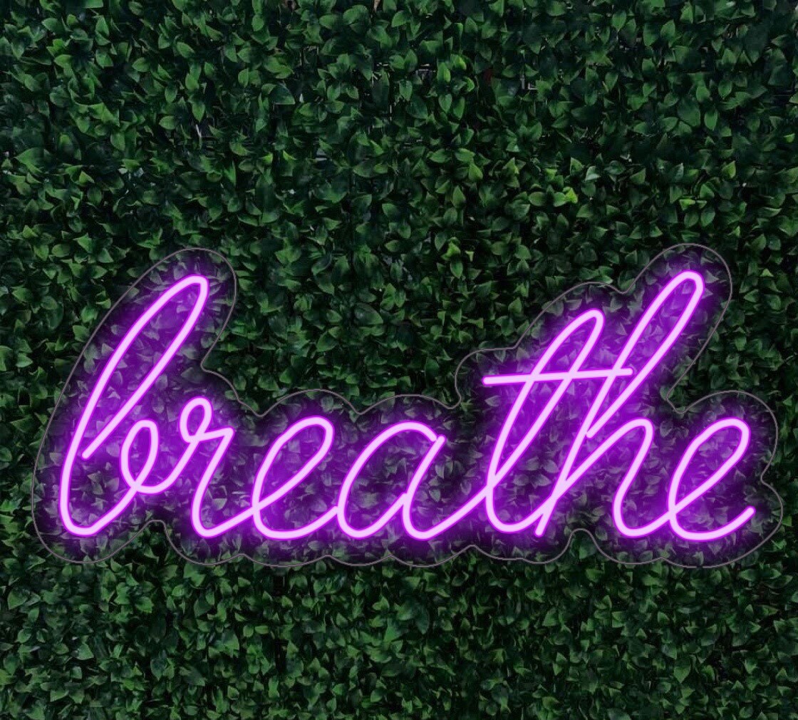 Breathe 2024 neon light