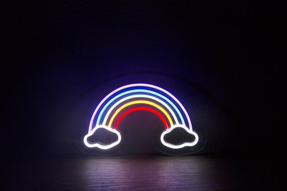 Rainbow sale led sign