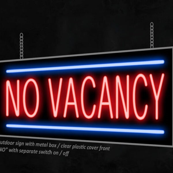 Outdoor No Vacancy Sign Etsy