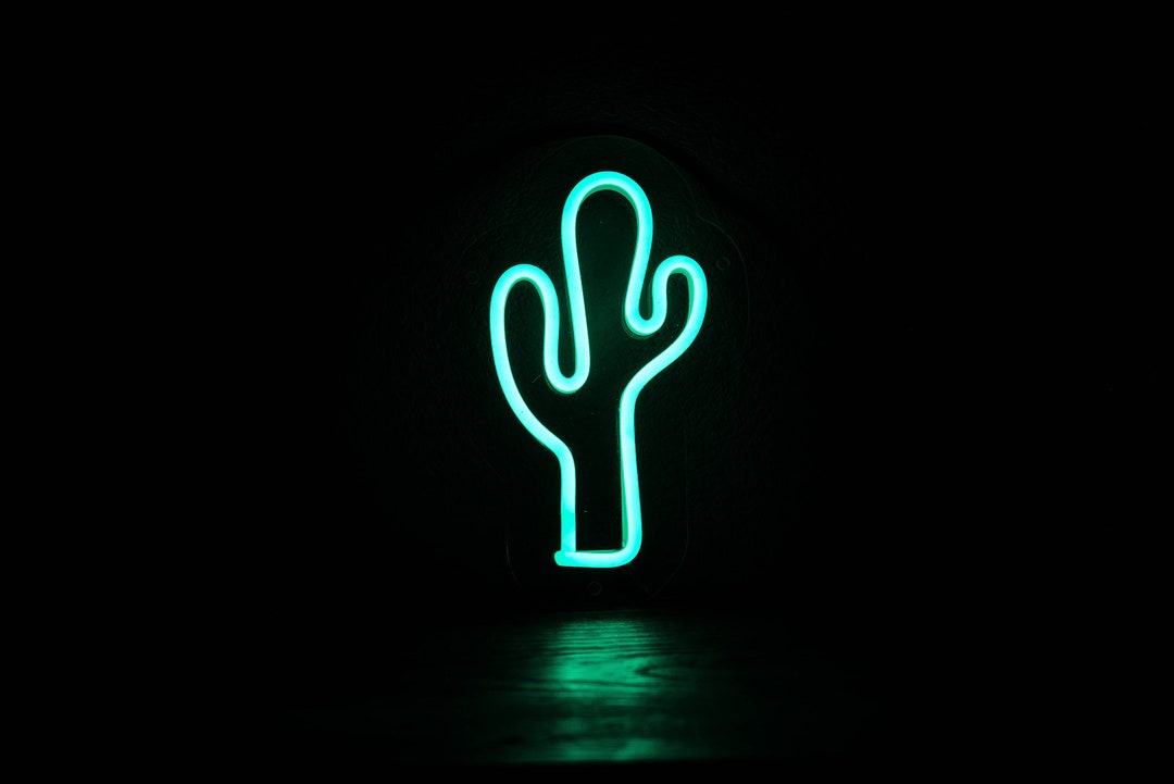 Cactus Neon LED Sign for Office, Business, Home, Nursery, Events ...