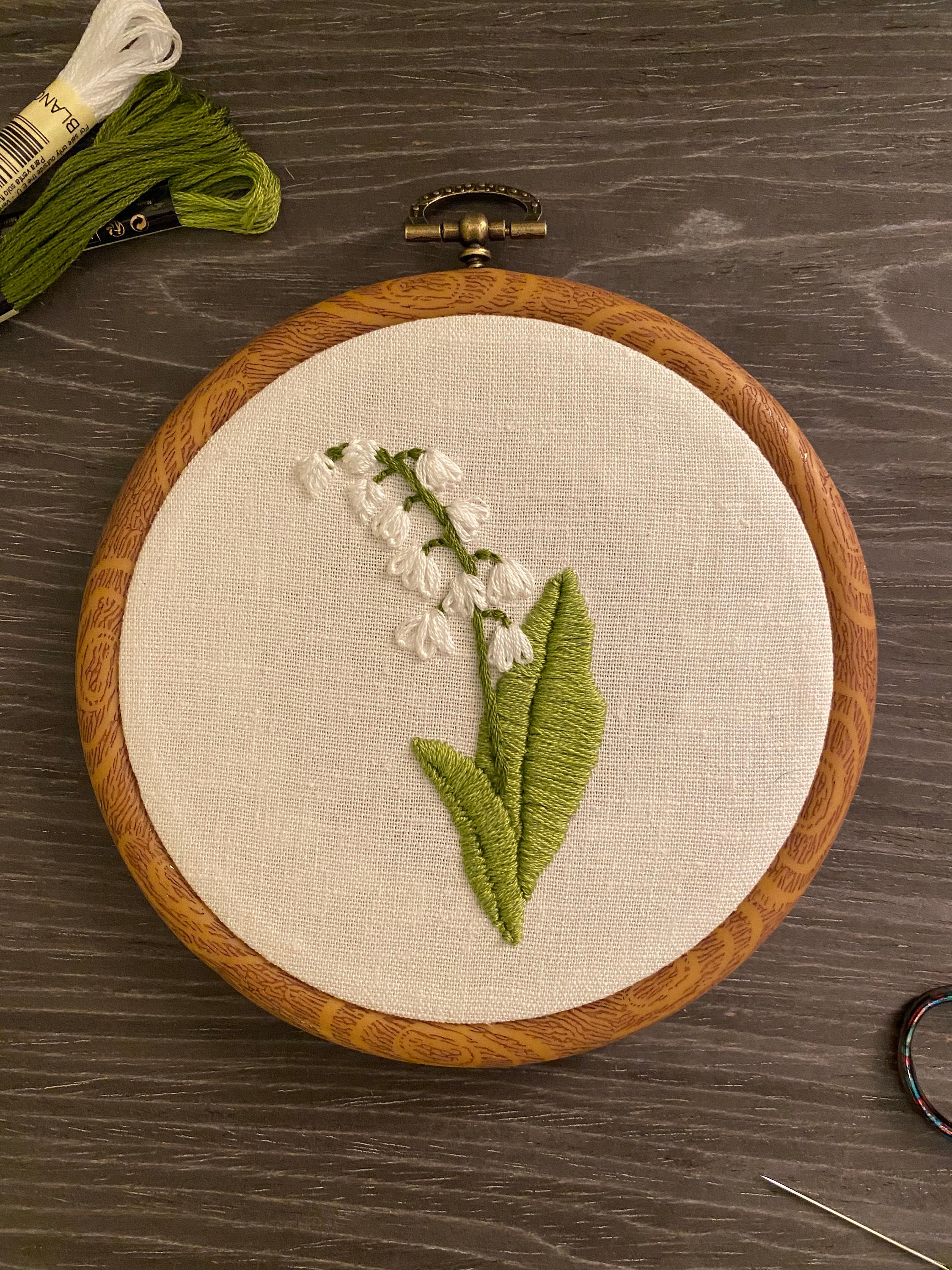 Lily of the Valley Embroidery - Etsy