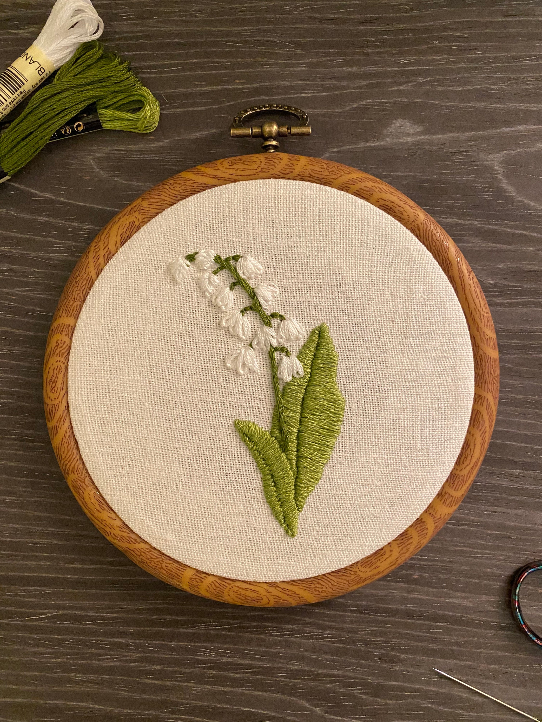 Lily of the Valley Embroidery PDF Pattern and Guidance -  Canada