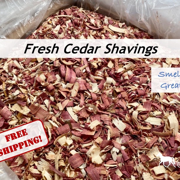 100% Organic Fresh Cedar Shavings for Cedar Sachets, Pet Bedding, Natural Pest Repellant, Potpurri, Essential Oil Diffuser and so much More!