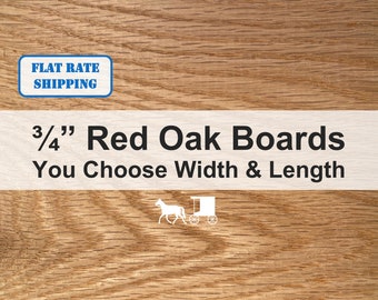 3/4" Thick Red Oak Boards - You Choose Size - Perfect for Crafts, Garden, Scroll sawing Projects and More!    9.95 Flat Shipping!