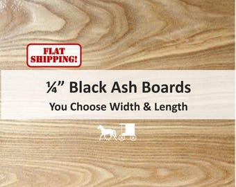 1/4" Black Ash Wood Boards: DIY Crafting Lumber