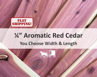 1/4" Aromatic Red Cedar Boards: 1/4" Thin - DIY Woodworking