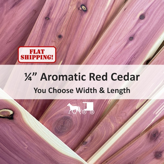 1/4" Aromatic Red Cedar Boards: 1/4" Thin - DIY Woodworking
