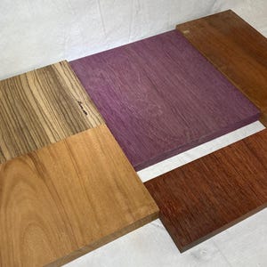 Variety Exotic Species Scrap Wood - Multi-pack - Cutting Board Accents, Woodworking, Wood Craft - Free Shipping!