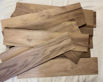 Thin Boards: 1/8 x 5 x 24" Imperfect Walnut Wood - Woodworking, Laser Cutting, Miniatures