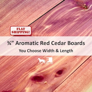 3/4" Aromatic Red Cedar Lumber: Thick Wood Boards - DIY Crafts