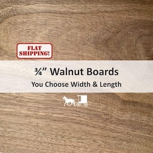 Madera de nogal negro: tablas de madera de 3/4" para carpintería y bricolaje