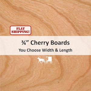 Black Cherry Lumber: 3/4" Wood Boards for DIY Projects