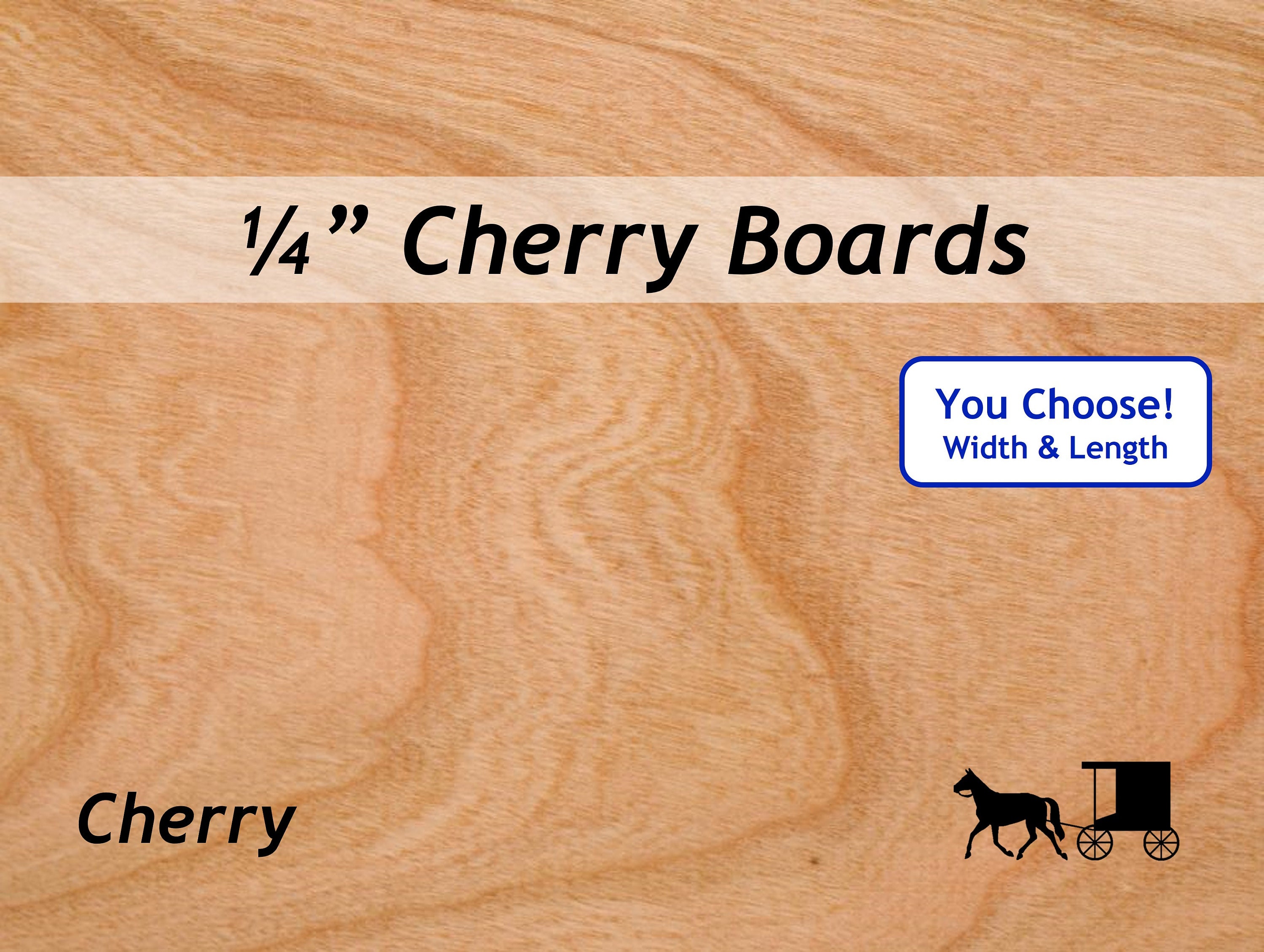 CHERRY 1/4" X 8" X 12" Thin Wood Lumber Board Scroll Craft Pack Of 5 Or