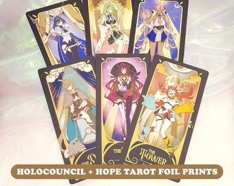 Hololive EN Council and Hope Tarot Inspired Foil Print