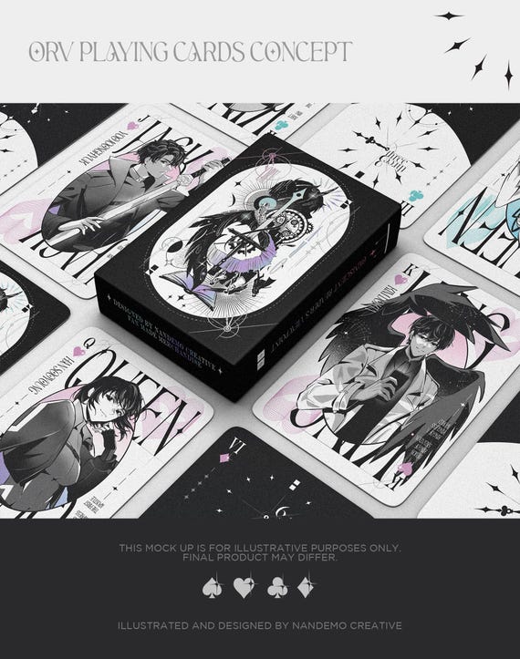 ORV Playing Cards - CHRONOS - Poker Cards [back Order] - Etsy