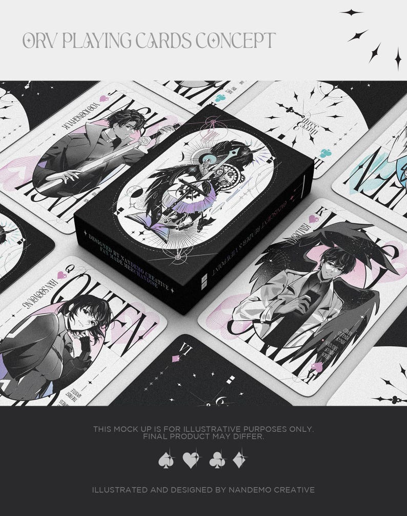 ORV Playing Cards - CHRONOS - Poker Cards [back Order] - Etsy