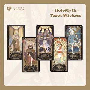 Hololive EN Holomyth Tarot Inspired Sticker Set