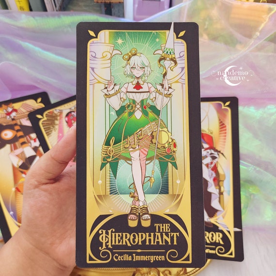 Hololive En Justice Tarot Inspired Foil Art Print - Etsy