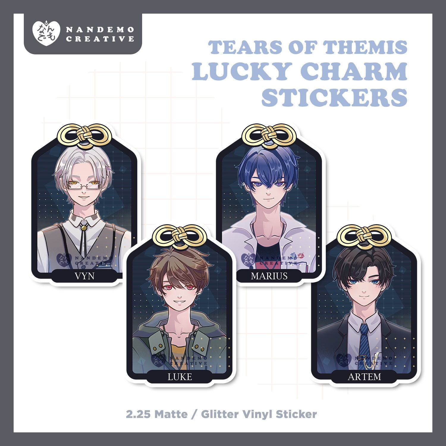 Tears of Themis Lucky Omamori Charm Sticker Set - Etsy Finland