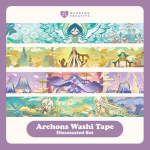 Genshin Impact Archon folie Washi-tapes
