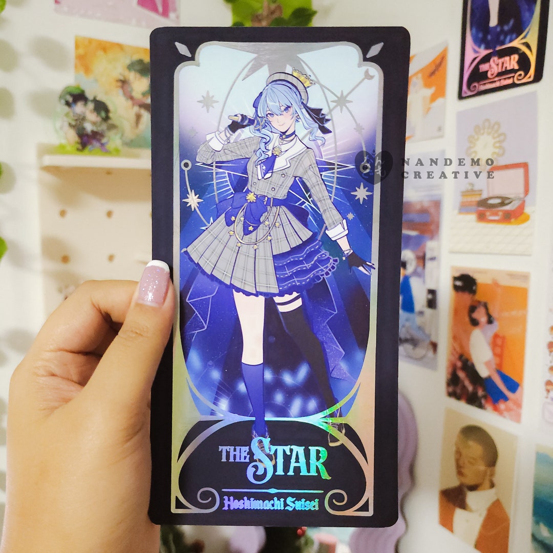 ミミキュ & ヨーギラス ホロカードセット Hololive Suisei Hoshimachi Tarot Inspired Foil Print - Etsy
