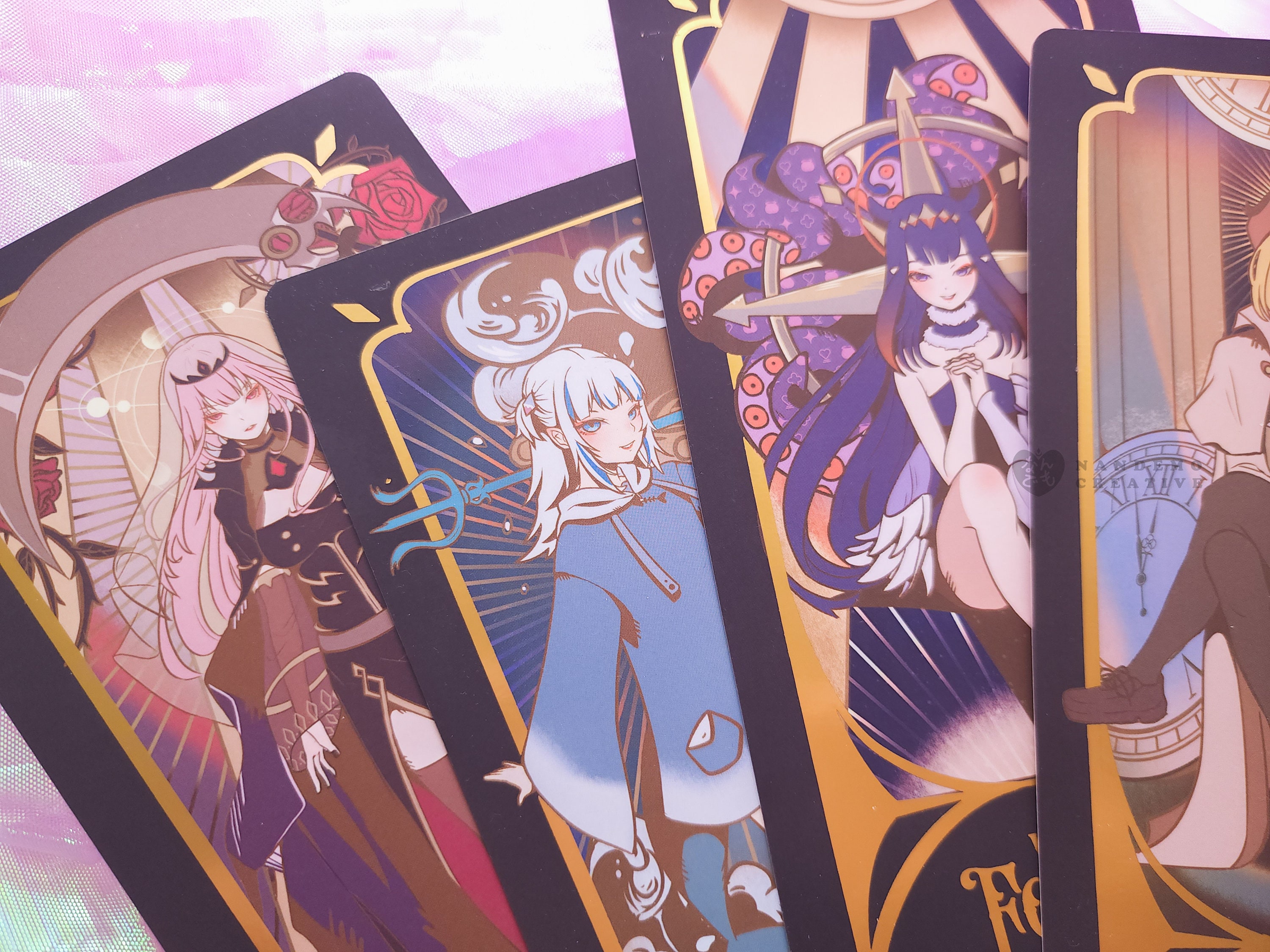 Hololive EN Holomyth Tarot Inspired Foil Print - Etsy