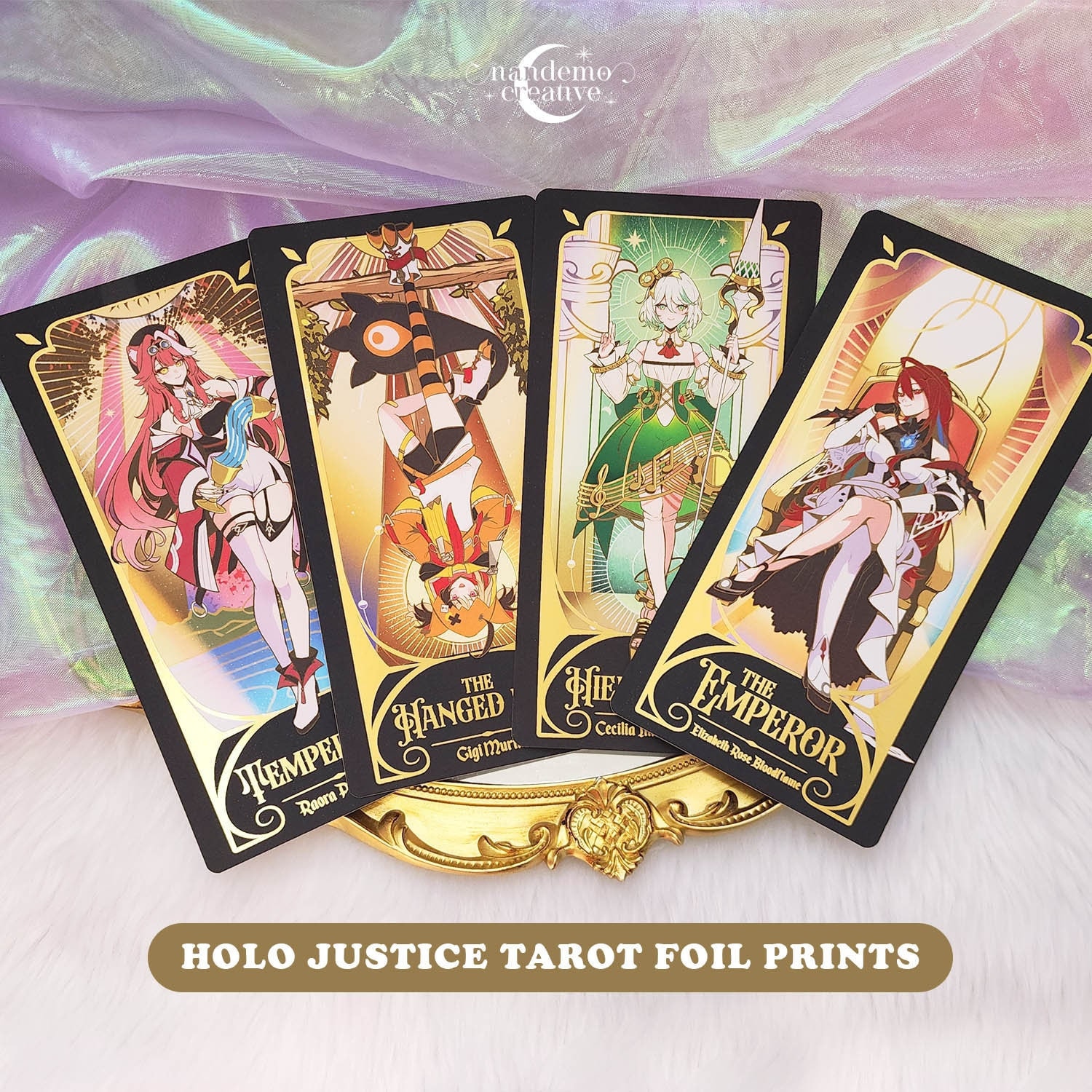 Hololive En Justice Tarot Inspired Foil Art Print - Etsy