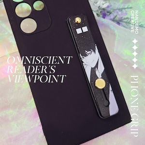 Omniscient Reader's Viewpoint ORV Kim Dokja Phone Grip - Black - Minimalist